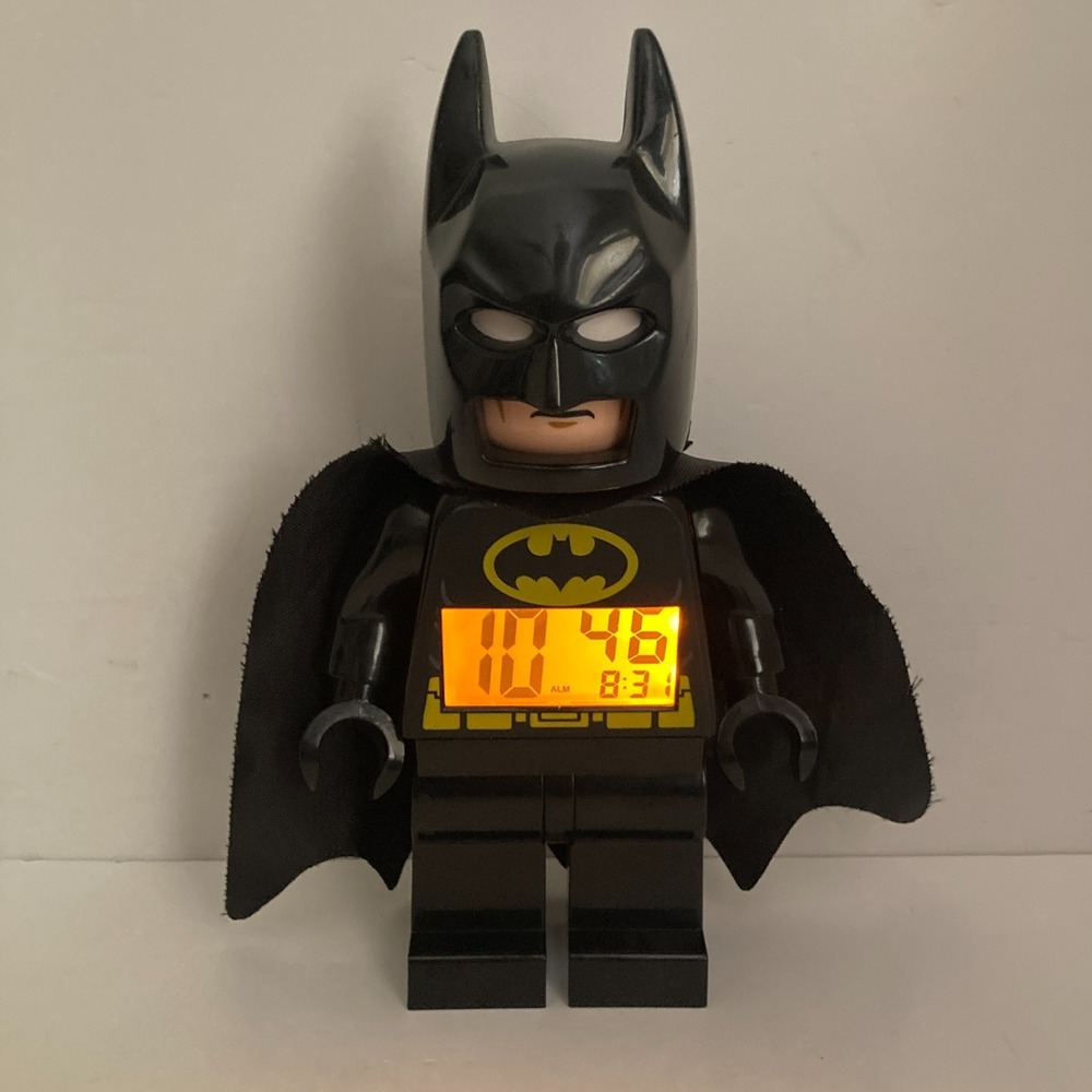 LEGO Batman Movie Alarm Clock Minifigure Digital Light Up Working 2015